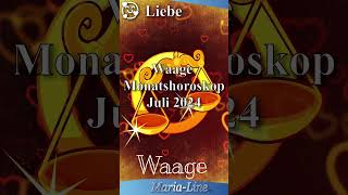 Waage LIEBE ❤️ Horoskop Juli 2024 [upl. by Bunch]