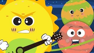 The Planet Song ☀🌛  Nursery Rhyme With Lyrics ★ ★  Solar System Song For Children [upl. by Eelreveb805]