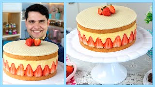 Fraisier Cake Bolo de Morangos  Confeitaria no Ponto  Sabor amp Arte  EP 8  Parte 2 [upl. by Kaiulani]