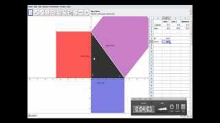 Completa Demostracion del Teorema de Pitagoras con Geogebra [upl. by Tingey]