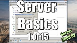 Server Basics 1  Setup a Domain Controller  Windows Server 2008 R2 [upl. by Leterg648]