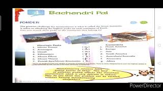 Class 5  English literature chapter 4  Bachendri Pal  part 1 [upl. by Lennod]