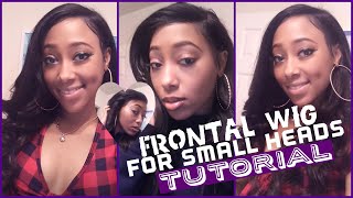 HOW TO MAKE A FRONTAL WIG FOR A SMALL HEAD [upl. by Gen562]