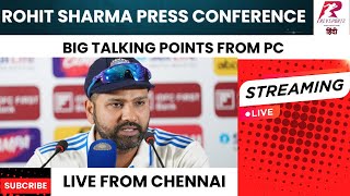 Rohit Sharma Press Conference LIVE Team India preparations IND vs BAN Test and More [upl. by Llerrat]