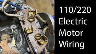 Converting a 220 volt electric motor to 110 volts without a manual [upl. by Mroz]