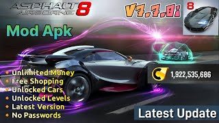 Asphalt 8 Mod Apk v770i Unlimited Money Unlocked Car Latest Version 2024 [upl. by Walrath]