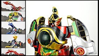 Review SUPER SENTAI ARTISAN Thunder Megazord  DairenOh 五星合体大連王  English sub [upl. by Lorna]