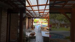 28x16 SkyPoly Pergola Project Complete in North Dallas pergola patiocover skypoly patio [upl. by Lovell]