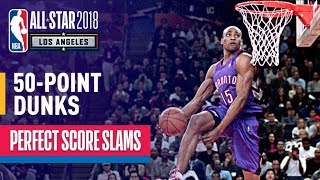 ALL 50Point Dunks In NBA Slam Dunk Contest History [upl. by Nanni]