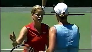 Kim Clijsters vs Lindsay Davenport 2003 San Diego SF Highlights [upl. by Enohs458]