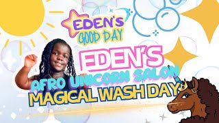 Curly Hair Wash Day  Toddler Wash Day Routine  Afro Unicorn TV [upl. by Marcell]