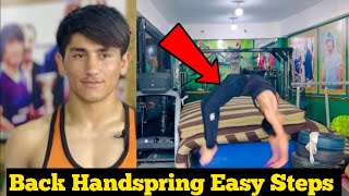 Learn How To Back Handspring Tutorial  Back Handspring In 5 Steps  back handspring step by step [upl. by Maddock89]