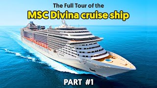 The full tour of the MSC Divina cruise ship  5k Ultra HD1 msc cruiseship [upl. by Suzzy819]