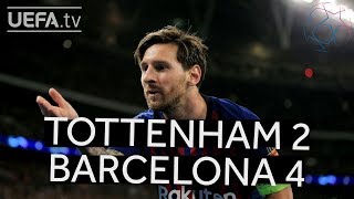 TOTTENHAM 24 BARCELONA UCL HIGHLIGHTS [upl. by Nyraf4]