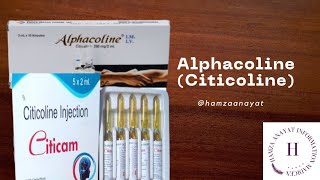 AlphacolineCiticoline injection and tables  important information Citicoline [upl. by Tannie]