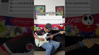 Eyedress  jealous guitar tutorial [upl. by Eniamej]