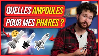 Comment bien choisir les ampoules de sa voiture  🤔💡Halogène HID LED [upl. by Aehtorod778]