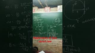 application of biot savart law physics mathmasti [upl. by Dnomal]