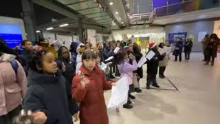 Carol Singing at Stratford Station 20242 [upl. by Toor]