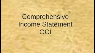 A22 Comprehensive Income قائمة الدخل الشامل [upl. by Stander]