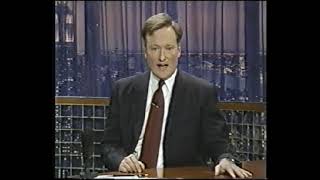 Late Night with Conan OBrien Monologue 91801 First Episode After 911 [upl. by Ennaisoj]