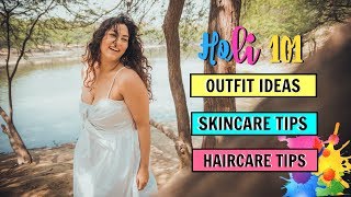 HOLI 101  SkinCareHaircare amp OUTFIT IDEAS  beauty  StalkBuyLove LookBook [upl. by Sneed]