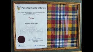 Registering a Tartan with the Scottish Government [upl. by Sawtelle]