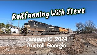 Railfanning With Steve  Ep 2 January 13 2024 Austell Georgia [upl. by Amol]