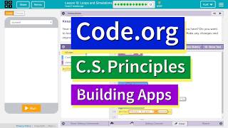 Loops and Simulations Lesson 1212 Tutorial with Answers Codeorg CS Principles [upl. by Rehpotsrik]