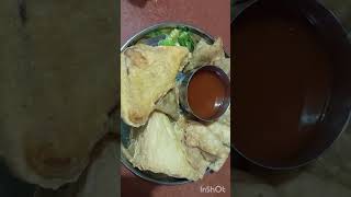 Samosas patti Samosa puff bread pakoda chutney for tea time snacks tasty delicious [upl. by Godred]