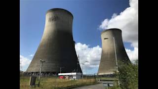 Didcot Power Station Demolition from Sutton Courtney [upl. by Sayette]