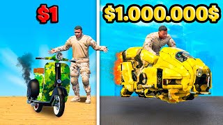 MOTO MILITAR de 1 vs 1000000 en GTA 5 [upl. by Anrim188]