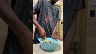 Making Danwake for the first time lol nigerianfood northernnigeria funnyreels viralshort [upl. by Assillim901]