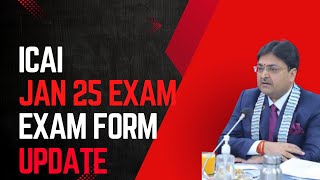 icai january 2025 exam form update for ca inter and foundation [upl. by Ardell]