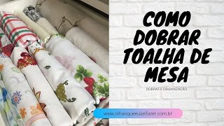 Como dobrar toalha de mesa [upl. by Teragram]