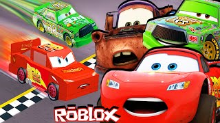 CARS 3 Lightning McQueen Play Racing League with Chick Hicks in Roblox The Cars Adventure [upl. by Pansie505]