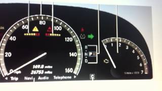 Mercedes S Class W221 Dashboard Warning Lights amp Symbols  What They Mean [upl. by Malliw]