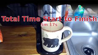 AdirChef Single Serve Coffee Maker a Real Demonstation [upl. by Adnirem493]