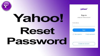 How to Recover Yahoo Mail Forgotten password  Reset Yahoo Password [upl. by Franza581]