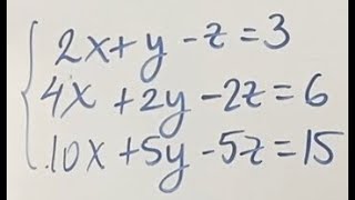 SCI 3x3 Discutir y resolver sistema compatible indeterminado por Gauss y por determinantes [upl. by Scuram]