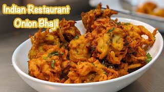 Onion Bhajis London Restaurant Style  Classic British Indian Onion Bhajis Turn on captions [upl. by Thorley]