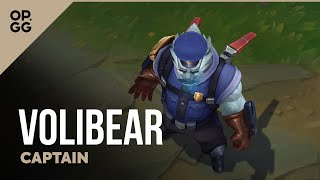 Captain Volibear  OPGG Skin Review  League of Legends [upl. by Adaynek]