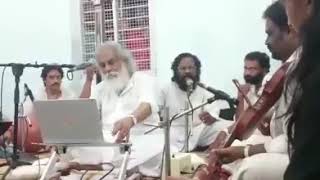 Yesudas playing ganchira for Daivam Nirupama sneham Christian devotional song [upl. by Orianna]