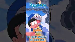 🚤BATALLA en el MAR  Doraemon shorts 😂 [upl. by Selinski]