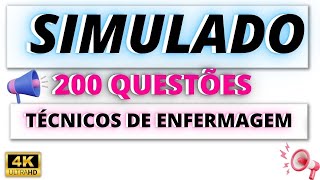 🟠 200 questões comentadas Simuladão da enfermagem  Simulado de questões p técnicos de enfermagem [upl. by Any589]