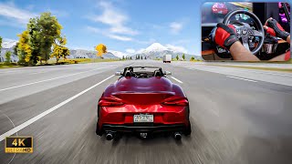 800HP TOYOTA SUPRA CarX Street  Thrustmaster T300 GT  TH8A Gameplay 4K [upl. by Yemerej246]