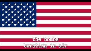 National Anthem of the United States Instrumental with lyrics [upl. by Louie]