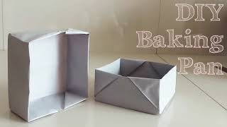 DIY Cake Pan  Baking Paper Craft diybakingpapercakepan [upl. by Poler409]