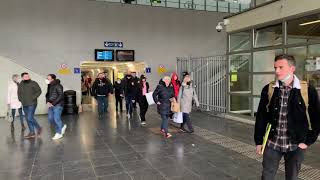 West Ham fans arriving in Genk for the Europa League game [upl. by Llecrad767]