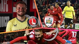 BARNSLEY RESCUE A POINT WITH ANOTHER STOPPAGE TIME GOAL Barnsley vs Charlton Highlights [upl. by Galligan]